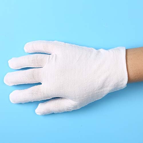 Renvena Cotton Gloves 12 Pairs Moisturizing Eczema Friendly
