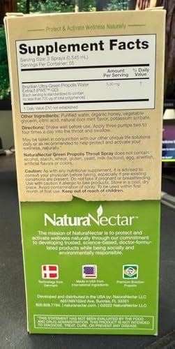 NaturaNectar Green Bee Propolis Throat Spray