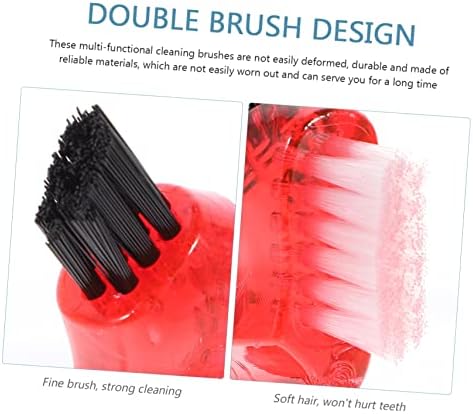 4Pcs Double Sided Denture Brushes for Easy Cleaning