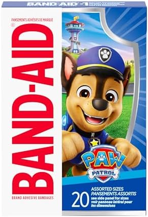 Band-Aid Sterile Adhesive Bandages with Paw Patrol Characters 20 Count