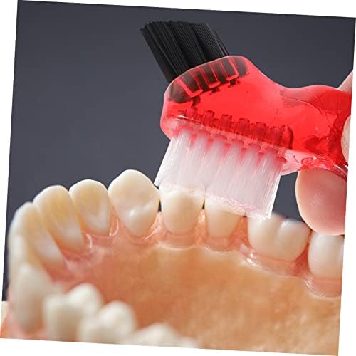 4Pcs Double Sided Denture Brushes for Easy Cleaning