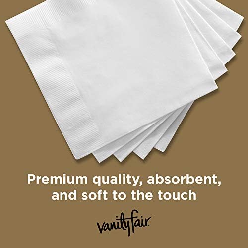 Vanity Fair Entertain Paper Napkins 40 Count Pack of 8