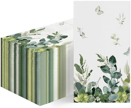 Horaldaily 100 Piece Spring Decorative Napkins