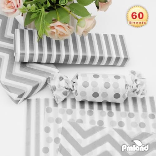 PMLAND Premium Gift Wrapping Tissue Paper 60 Sheets