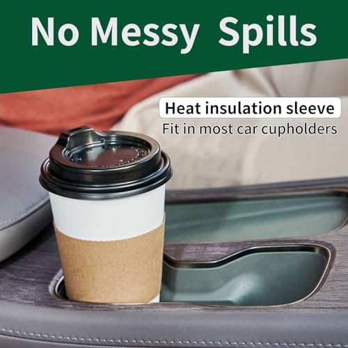 YEEHAW 16 oz Disposable Coffee Cups 50 Pack with Lids and Sleeves