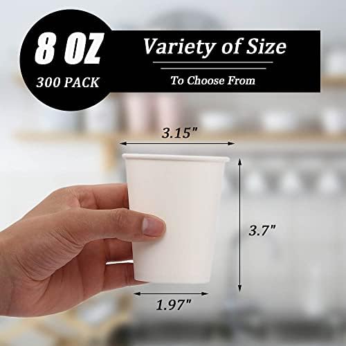 Lamosi 300 Pack Paper Cups 8 oz