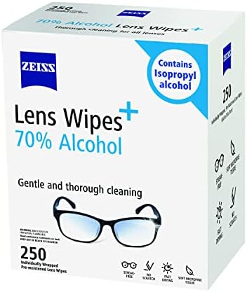 ZEISS Pre-Moistened Lens Wipes 250 Count