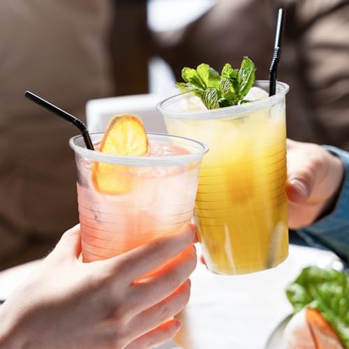 Lamosi 300 Pack 12 Oz Clear Plastic Cups