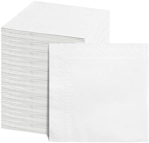 240 Pcs White Cocktail Napkins for Wedding and Birthday Parties