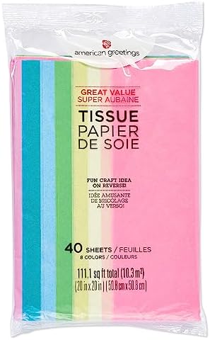 American Greetings 40 Sheet Pastel Tissue Paper 20x20in