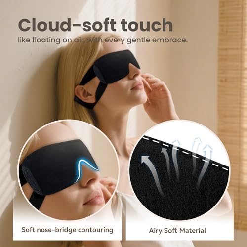 CROUVM Pack of 100 Disposable Sleep Eye Masks for Men Women