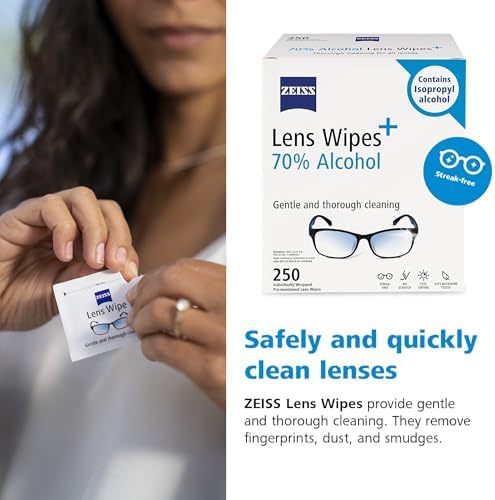 ZEISS Pre-Moistened Lens Wipes 250 Count