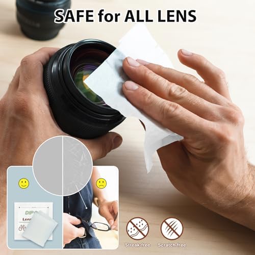200 Count Pre-Moistened Lens Wipes for Eyeglasses and Camera Lenses