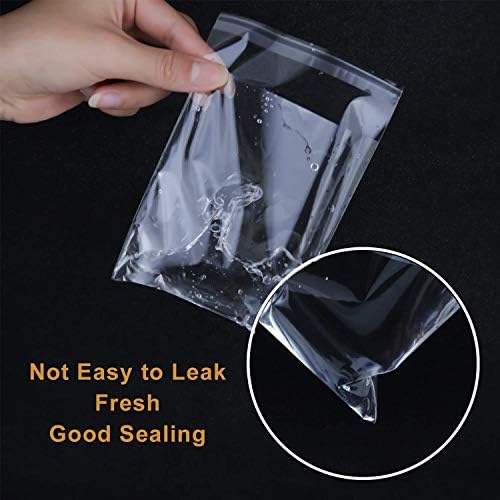 NEOACT 300 PCS 5x7 Clear Resealable Cellophane Bags