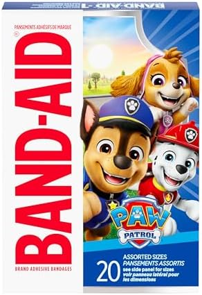Band-Aid Sterile Adhesive Bandages with Paw Patrol Characters 20 Count