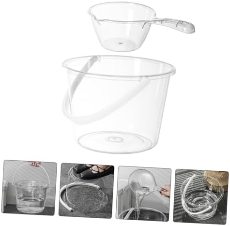 Large Plastic Water Holder Bucket with Handle