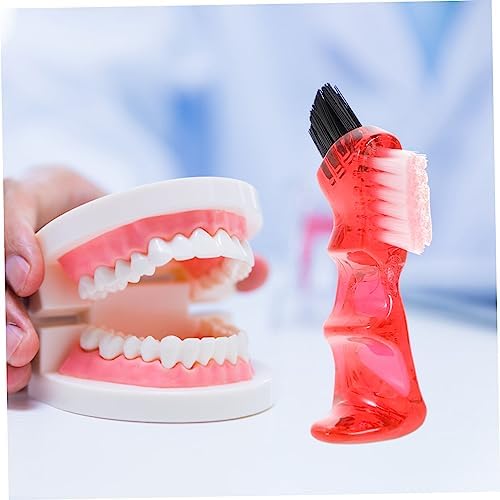 4Pcs Double Sided Denture Brushes for Easy Cleaning