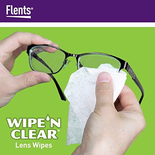 Flents Lens Wipes 150 Count Pre-Moistened Streak Free