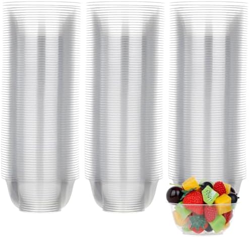 100 Pack Clear Plastic Bowls for Desserts and Parties