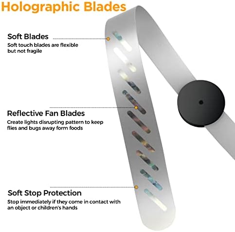 PIMAG Fly Fans for Tables 4-Pack Battery Powered