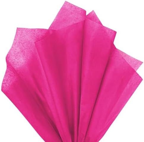 120 Sheets Hot Pink Tissue Paper for Gift Wrapping and Crafts