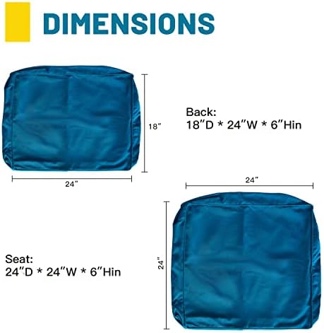 ARTPLAN Outdoor Deep Seat Slipcovers for Patio Furniture