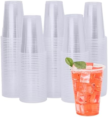YEEHAW 9 Oz Plastic Cups 500 Pack Clear Party Cups