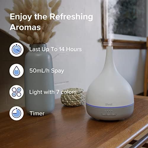LEVOIT Air Purifier with Essential Oil Diffuser and Alexa Control