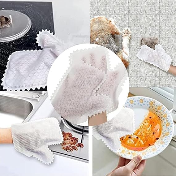 Multi-Purpose Washable Dusting Gloves for Home Cleaning