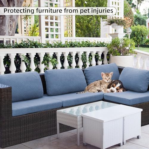8Pcs Stretch Outdoor Cushion Covers Set