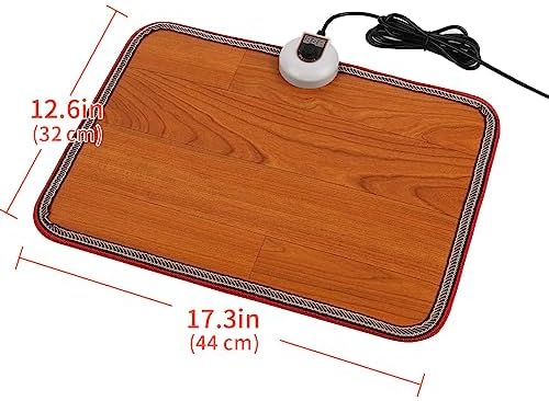 OLYDON Heated Floor Mat Under Desk - 110v Toes Warming Heater