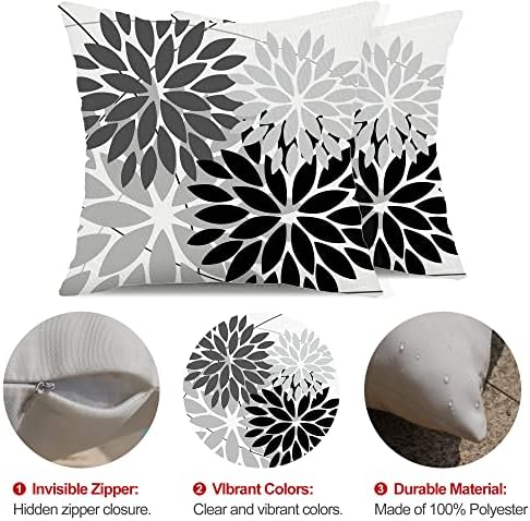DFXSZ 18x18 Inch Waterproof Pillow Covers Set of 2