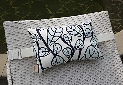 Patio Head Support Pillow 2 Pack with Elastic Strap