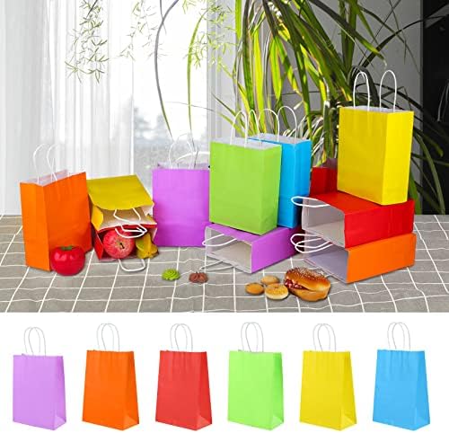 XPCARE 32Pcs Kraft Paper Gift Bags with Handles