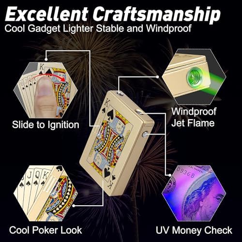 Jet Torch Lighter with UV Detector and Windproof Design