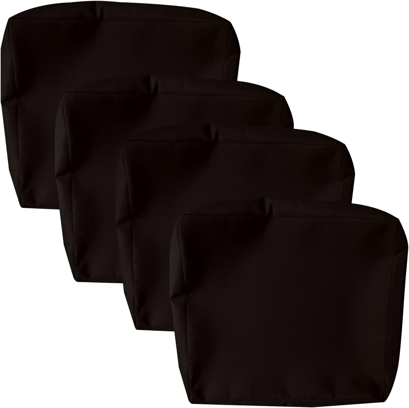 Waterproof Patio Cushion Covers 24x24x4 4 Pack Black