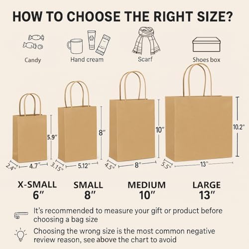 SUNCOLOR 24-Pack Rainbow Gift Bags with Handles