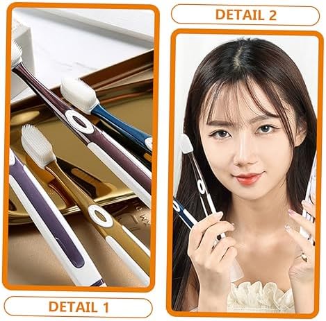 10pcs Soft Nano Toothbrush Heads Set for Sensitive Gums