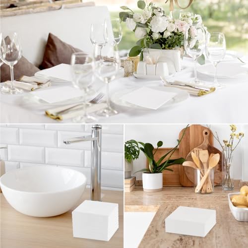 240 Pcs White Cocktail Napkins for Wedding and Birthday Parties