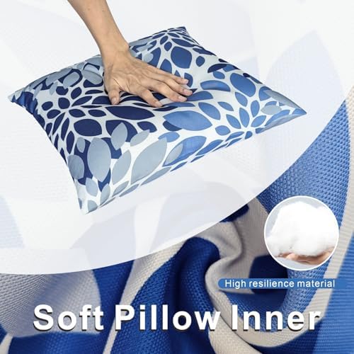 XXPILOS Outdoor Throw Pillows Set of 2 18x18 Inch