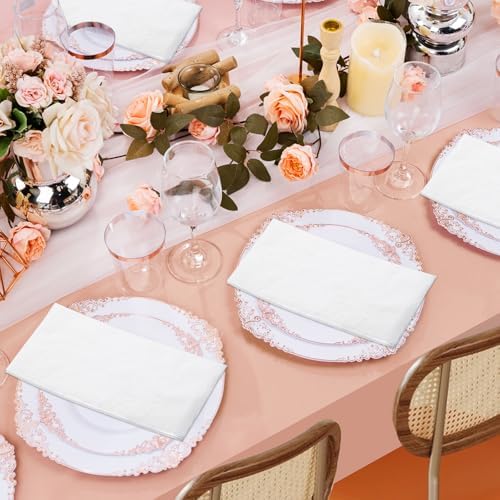 JOWLOT 2-Ply Disposable Napkins 300 Count White 162x15