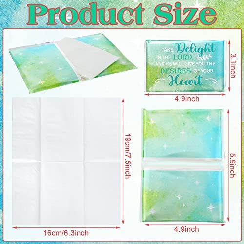 24 Pack Inspirational Tissue Set for Travel and Events