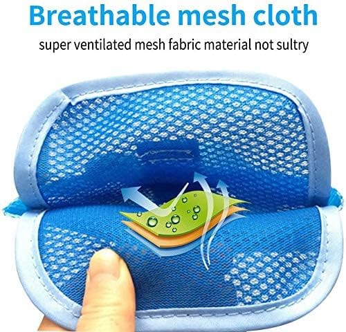 Fanwer Dementia Restraint Gloves - 2PCS Blue Unisex Protective Gloves