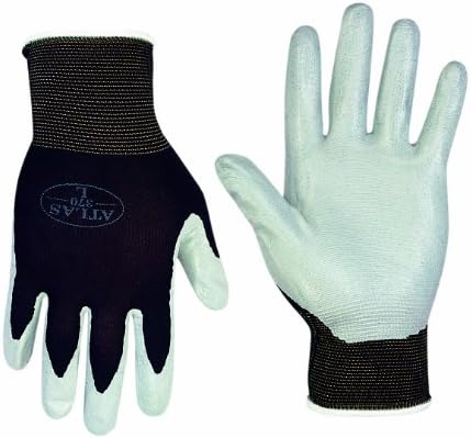Atlas 370L Nitrile Work Gloves Large Black