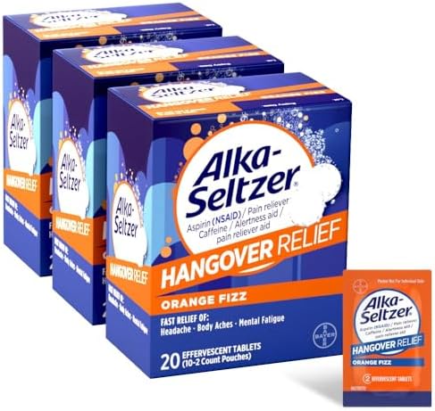 Alka-Seltzer Hangover Relief Tablets 60 Count