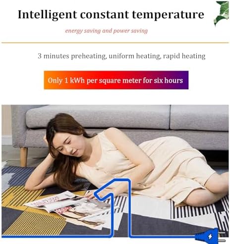 31in x 472in Graphene Heated Floor Mat with Timer