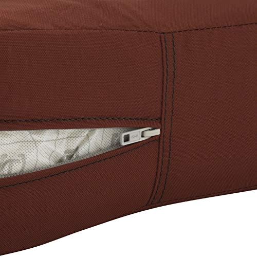 Classic Accessories Ravenna 25x25x5 Inch Water-Resistant Square Seat Cushion Slip Cover