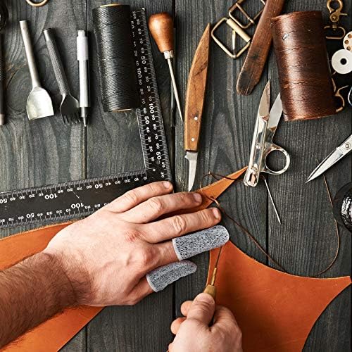 Honoson 60 Piece Cut Resistant Finger Cots Reusable Thumb Protectors
