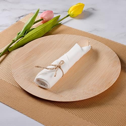 Pre Rolled Napkin and Bamboo Cutlery Set 50Pack