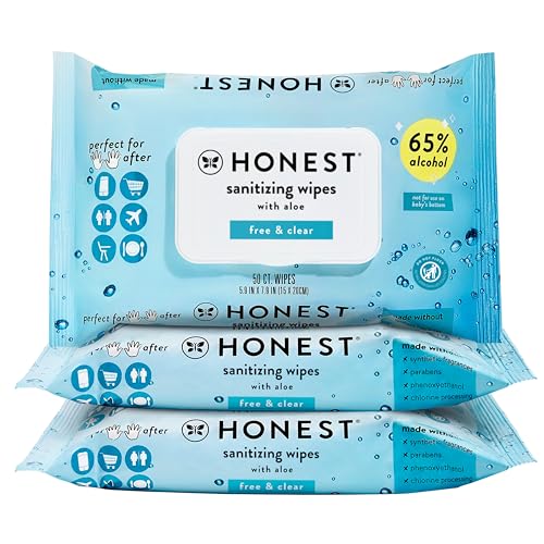 The Honest Company Fragrance Free Alcohol Wipes 150 Count